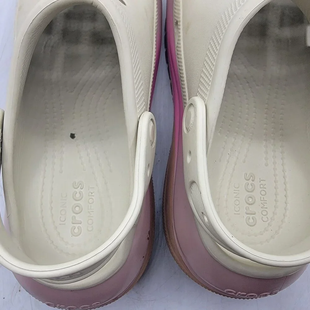 Crocs Mega Crush Classic Womens 9 Platform Clogs Comfort Walking Casual